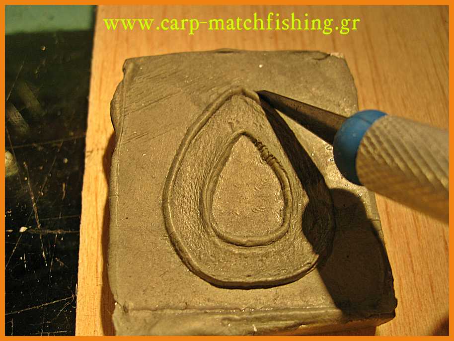 www.carp-matchfishing.gr. Κατασκευή καλουπιού για βαρίδι ψαρέματος