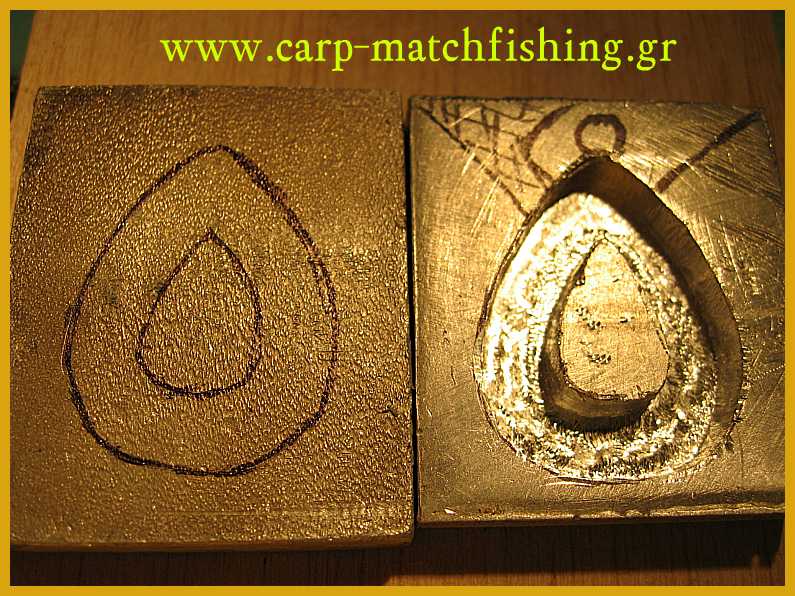 www.carp-matchfishing.gr. Κατασκευή καλουπιού για βαρίδι ψαρέματος