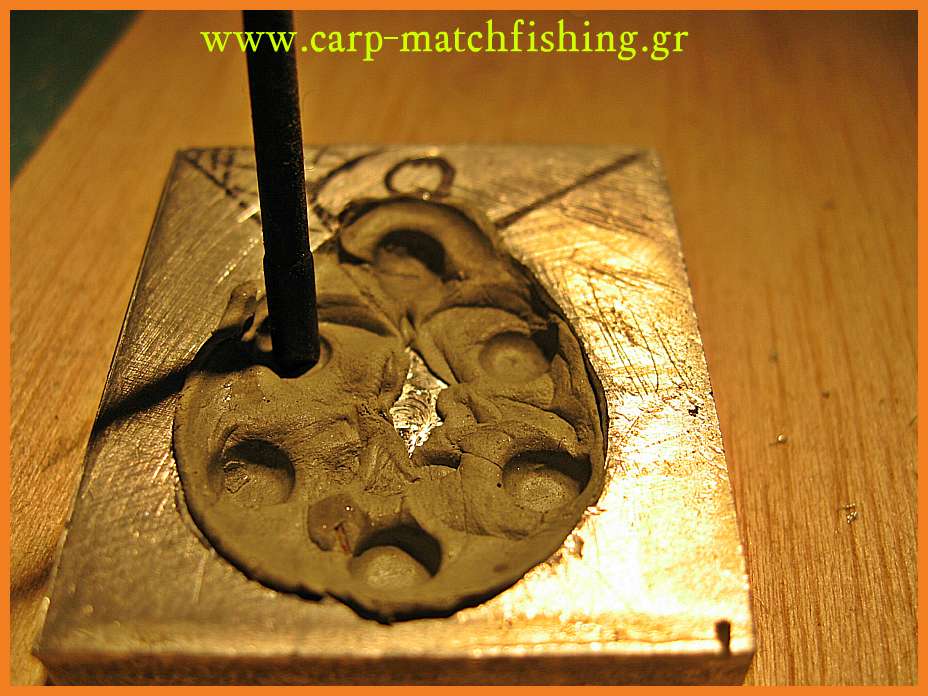 www.carp-matchfishing.gr. Κατασκευή καλουπιού για βαρίδι ψαρέματος